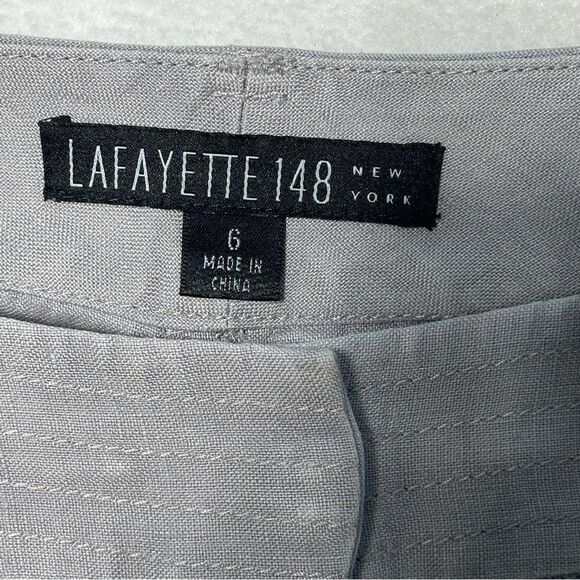 Layfayette 148 Womens Linen Shorts Size 6 Tan Comfy Lightweight Sustainable - Picture 10 of 12